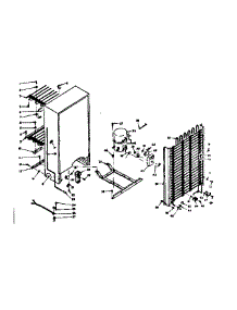 Unit Parts parts for Kenmore Freezer 106.625423 (106625423, 106 625423) from AppliancePartsPros.com