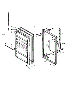 Door Parts parts for Kenmore Freezer 106.625442 (106625442, 106 625442) from AppliancePartsPros.com