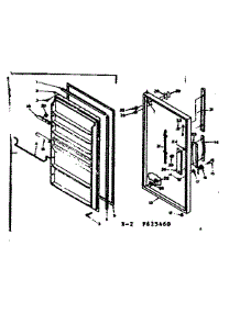 Door Parts parts for Kenmore Freezer 106.625470 (106625470, 106 625470) from AppliancePartsPros.com
