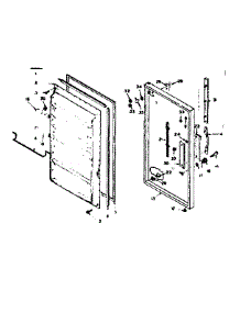 Door Parts parts for Kenmore Freezer 106.625481 (106625481, 106 625481) from AppliancePartsPros.com