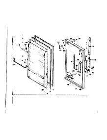 Door Parts parts for Kenmore Freezer 106.625482 (106625482, 106 625482) from AppliancePartsPros.com