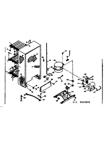 Unit Parts parts for Kenmore Freezer 106.625820 (106625820, 106 625820) from AppliancePartsPros.com