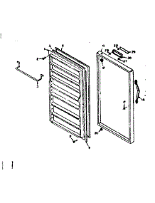 Door Parts parts for Kenmore Freezer 106.626110 (106626110, 106 626110) from AppliancePartsPros.com