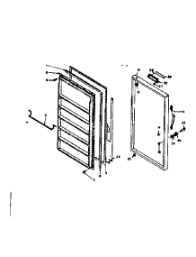 Door Parts parts for Kenmore Freezer 106.626140 (106626140, 106 626140) from AppliancePartsPros.com