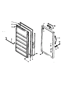Door Parts parts for Kenmore Freezer 106.626141 (106626141, 106 626141) from AppliancePartsPros.com