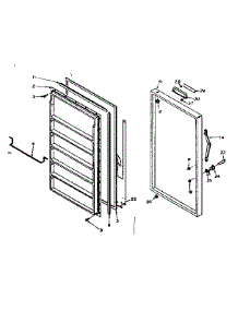 Door Parts parts for Kenmore Freezer 106.626143 (106626143, 106 626143) from AppliancePartsPros.com
