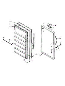 Door Parts parts for Kenmore Freezer 106.626152 (106626152, 106 626152) from AppliancePartsPros.com