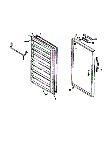 Door Parts parts for Kenmore Freezer 106.626200 (106626200, 106 626200) from AppliancePartsPros.com