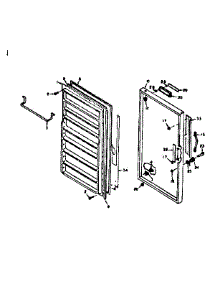 Door Parts parts for Kenmore Freezer 106.626240 (106626240, 106 626240) from AppliancePartsPros.com