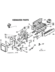 Icemaker parts for Kenmore Ice Maker 106.626334 (106626334, 106 626334) from AppliancePartsPros.com