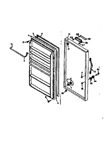 Door Parts parts for Kenmore Freezer 106.626420 (106626420, 106 626420) from AppliancePartsPros.com