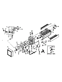 Ice Maker Parts parts for Kenmore Freezer 106.626480 (106626480, 106 626480) from AppliancePartsPros.com