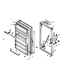 Freezer Door Parts parts for Kenmore Freezer 106.626620 (106626620, 106 626620) from AppliancePartsPros.com