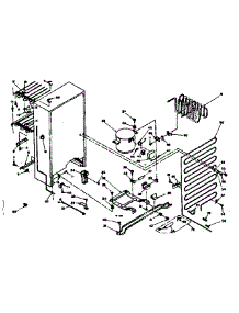 Unit Parts parts for Kenmore Freezer 106.627121 (106627121, 106 627121) from AppliancePartsPros.com