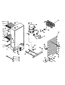 Unit Parts parts for Kenmore Freezer 106.627122 (106627122, 106 627122) from AppliancePartsPros.com