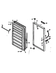 Door Parts parts for Kenmore Freezer 106.627242 (106627242, 106 627242) from AppliancePartsPros.com