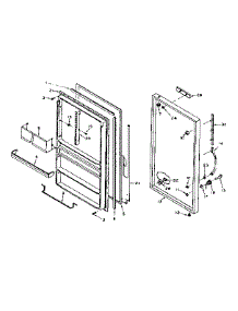 Door Parts parts for Kenmore Freezer 106.627261 (106627261, 106 627261) from AppliancePartsPros.com