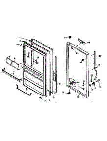 Door Parts parts for Kenmore Freezer 106.627262 (106627262, 106 627262) from AppliancePartsPros.com