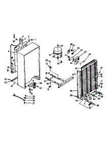Unit Parts parts for Kenmore Freezer 106.627300 (106627300, 106 627300) from AppliancePartsPros.com