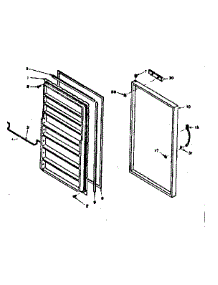 Door Parts parts for Kenmore Freezer 106.627402 (106627402, 106 627402) from AppliancePartsPros.com
