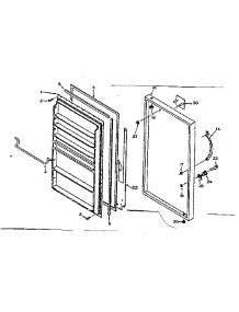 Door Parts parts for Kenmore Freezer 106.627443 (106627443, 106 627443) from AppliancePartsPros.com