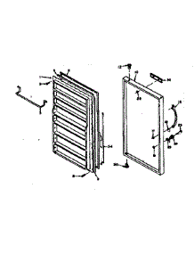 Door Parts parts for Kenmore Freezer 106.627444 (106627444, 106 627444) from AppliancePartsPros.com