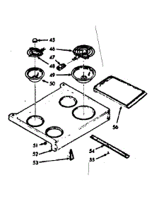 Main Top Section parts for Kenmore Range 103.9147361 (1039147361, 103 9147361) from AppliancePartsPros.com