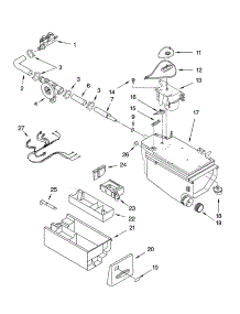 Dispenser Parts parts for Kenmore Washer 110.45992400 (11045992400, 110 45992400) from AppliancePartsPros.com