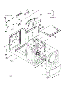 Top And Cabinet Parts parts for Kenmore Washer 110.46472500 (11046472500, 110 46472500) from AppliancePartsPros.com