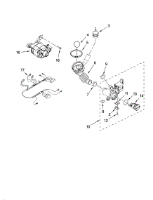 Pump And Motor Parts parts for Kenmore Washer 110.46472500 (11046472500, 110 46472500) from AppliancePartsPros.com