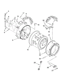 Tub And Basket Parts parts for Kenmore Washer 110.46742701 (11046742701, 110 46742701) from AppliancePartsPros.com
