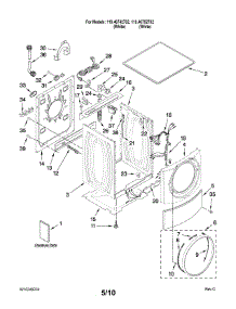 Top And Cabinet Parts parts for Kenmore Washer 110.46742702 (11046742702, 110 46742702) from AppliancePartsPros.com