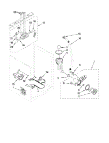 Steamer, Pump And Motor Parts parts for Kenmore Washer 110.46747801 (11046747801, 110 46747801) from AppliancePartsPros.com