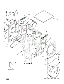 Top And Cabinet Parts parts for Kenmore Washer 110.46752701 (11046752701, 110 46752701) from AppliancePartsPros.com