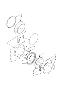 Door And Latch Parts parts for Kenmore Washer 110.47081600 (11047081600, 110 47081600) from AppliancePartsPros.com