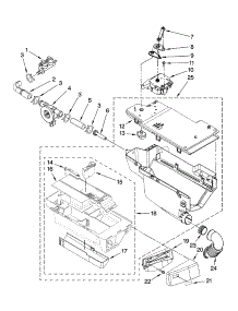 Dispenser Parts parts for Kenmore Washer 110.47081600 (11047081600, 110 47081600) from AppliancePartsPros.com