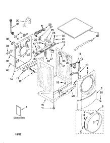 Top And Cabinet Parts parts for Kenmore Washer 110.47087601 (11047087601, 110 47087601) from AppliancePartsPros.com