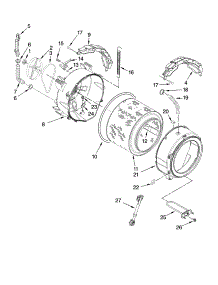 Tub And Basket Parts parts for Kenmore Washer 110.47088600 (11047088600, 110 47088600) from AppliancePartsPros.com