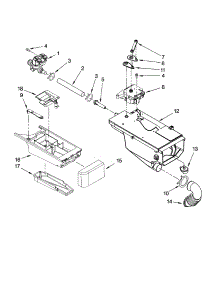 Dispenser Parts parts for Kenmore Washer 110.47542605 (11047542605, 110 47542605) from AppliancePartsPros.com