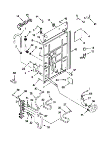 Rear Panel parts for Kenmore Washer 110.20982993 (11020982993, 110 20982993) from AppliancePartsPros.com