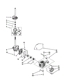 Brake / Clutch / Gearcase / Motor / Pump parts for Kenmore Washer 110.20992993 (11020992993, 110 20992993) from AppliancePartsPros.com
