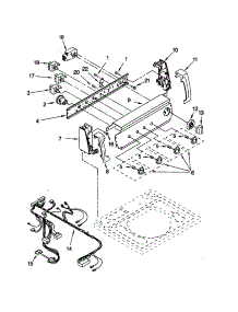 Control Panel parts for Kenmore Washer 110.20992993 (11020992993, 110 20992993) from AppliancePartsPros.com