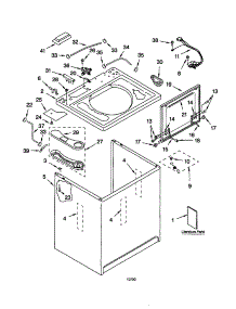 Top And Cabinet parts for Kenmore Washer 110.20996993 (11020996993, 110 20996993) from AppliancePartsPros.com