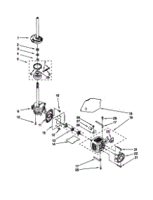 Brake / Clutch / Gearcase / Motor / Pump parts for Kenmore Washer 110.20997990 (11020997990, 110 20997990) from AppliancePartsPros.com