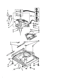 Machine Base parts for Kenmore Washer 110.20997990 (11020997990, 110 20997990) from AppliancePartsPros.com
