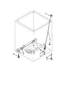 Suspension parts for Kenmore Washer 110.21066001 (11021066001, 110 21066001) from AppliancePartsPros.com
