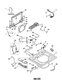 Top And Lid parts for Kenmore Washer 110.21084000 (11021084000, 110 21084000) from AppliancePartsPros.com