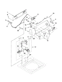 Controls And Water Inlet Parts parts for Kenmore Washer 110.21102010 (11021102010, 110 21102010) from AppliancePartsPros.com