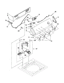 Controls And Water Inlet Parts parts for Kenmore Washer 110.21252110 (11021252110, 110 21252110) from AppliancePartsPros.com