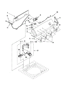 Controls And Water Inlet Parts parts for Kenmore Washer 110.21252111 (11021252111, 110 21252111) from AppliancePartsPros.com